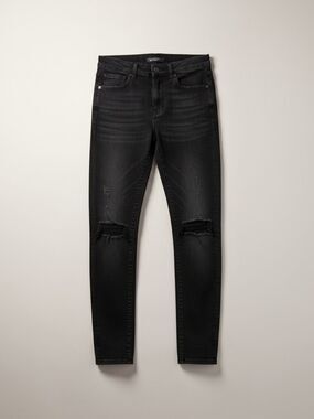 American Eagle Outfitters Black Ripped Skinny Jeans Size 6